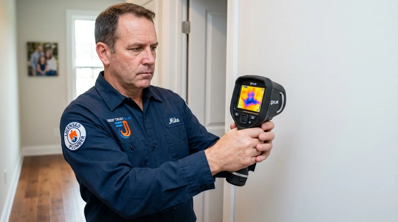 Thermal imaging leak detection by Johns Plumbing LLC in Aransas Pass