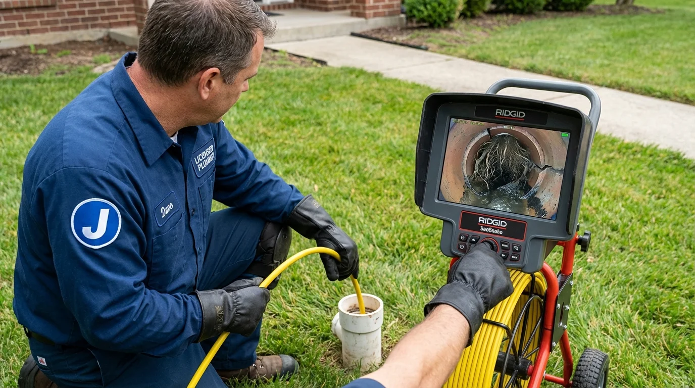 Sewer camera inspection being performed by Johns Plumbing LLC in Aransas Pass